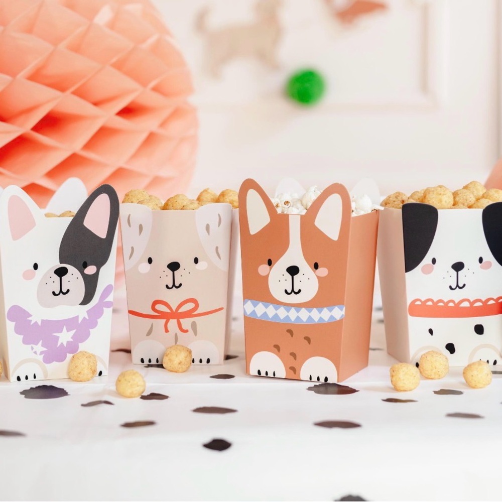 Puppy Dog Party Treat Boxes Set
